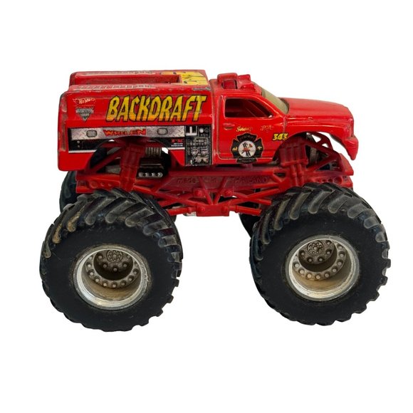 Mattel Hot Wheels Monster Trucks 1-64 Sriracha Jeep Baja Backdraft Skull Lot 5 - Picture 6 of 16